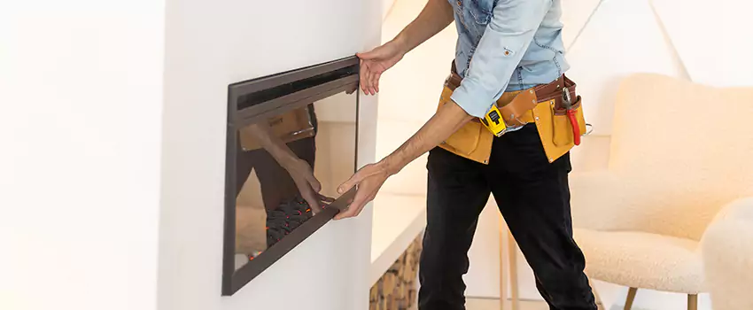 Metal Fireplace Installation in Upland, California