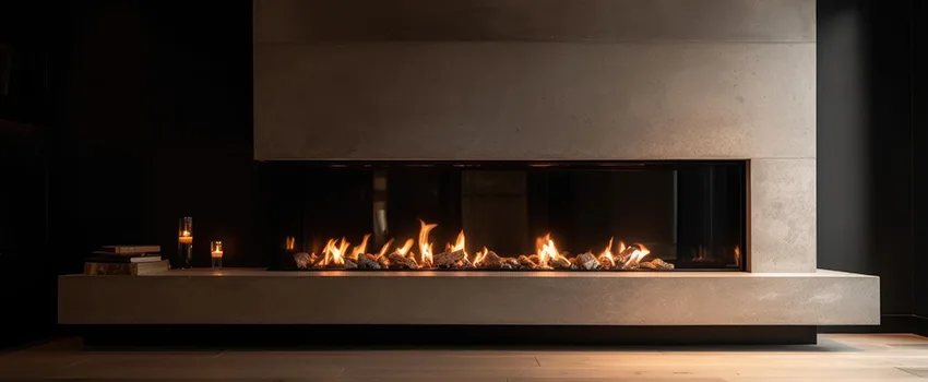 Gas Fireplace Ember Bed Design Services in Upland, California