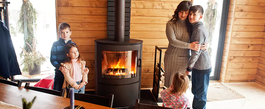 Morso Cast Iron Fireplace Insert Installation in Upland, California