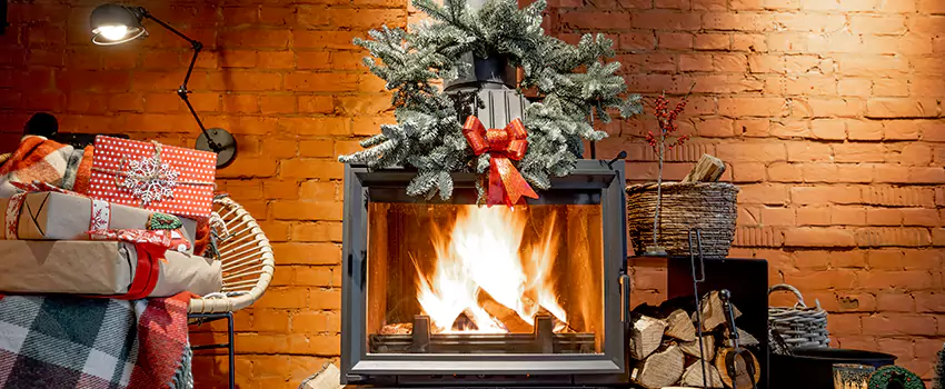 Travis Industries Linear Gas Fireplace Installation in Upland, California