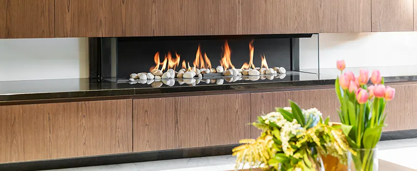 Double-height Fireplace Design Refurbishment in Upland, California