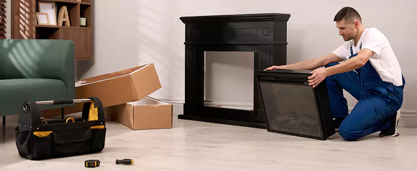Old Rusted Metal Fireplace Repair And Replacement in Upland, CA